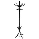 Perchero de pie negro 