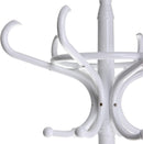 Perchero de 12 Brazos clásico Blanco de Madera de 184 cm