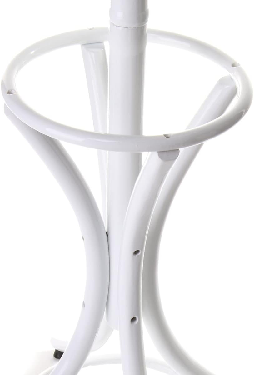 Perchero de 12 Brazos clásico Blanco de Madera de 184 cm