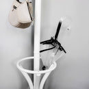 Perchero de 12 Brazos clásico Blanco de Madera de 184 cm