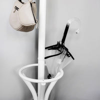 Perchero de 12 Brazos clásico Blanco de Madera de 184 cm