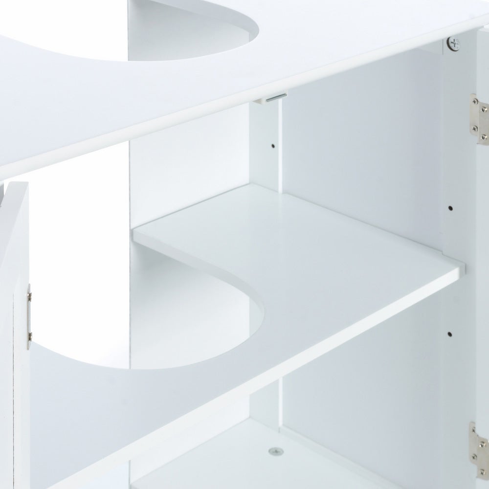 Mueble bajo lavabo blanco