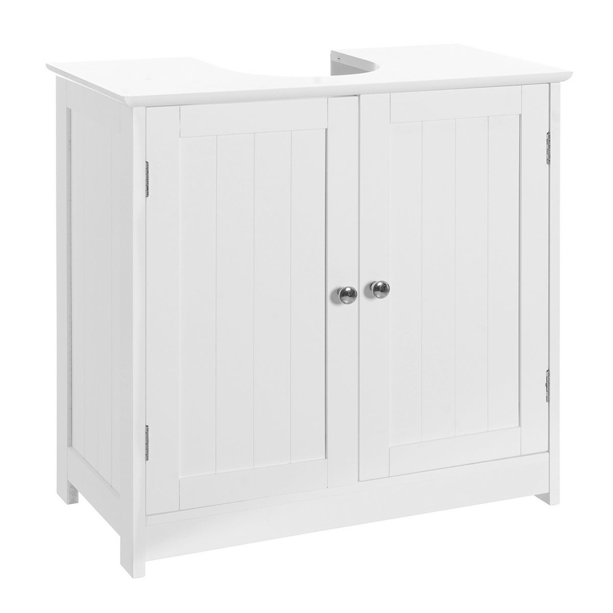 Bajo lavabo pie de madera blanco de 60x30x60 cm