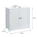 Mueble bajo lavabo blanco