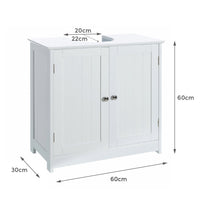 Mueble bajo lavabo blanco