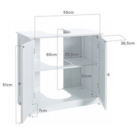 Mueble bajo lavabo blanco