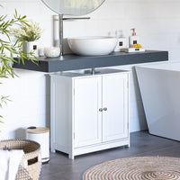 Mueble bajo lavabo blanco