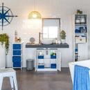 Mueble bajo lavabo blanco