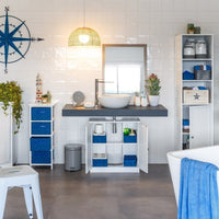 Mueble bajo lavabo blanco