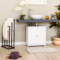 Mueble bajo lavabo blanco