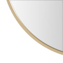 Espejo de pared redondo dorado de 50 cm