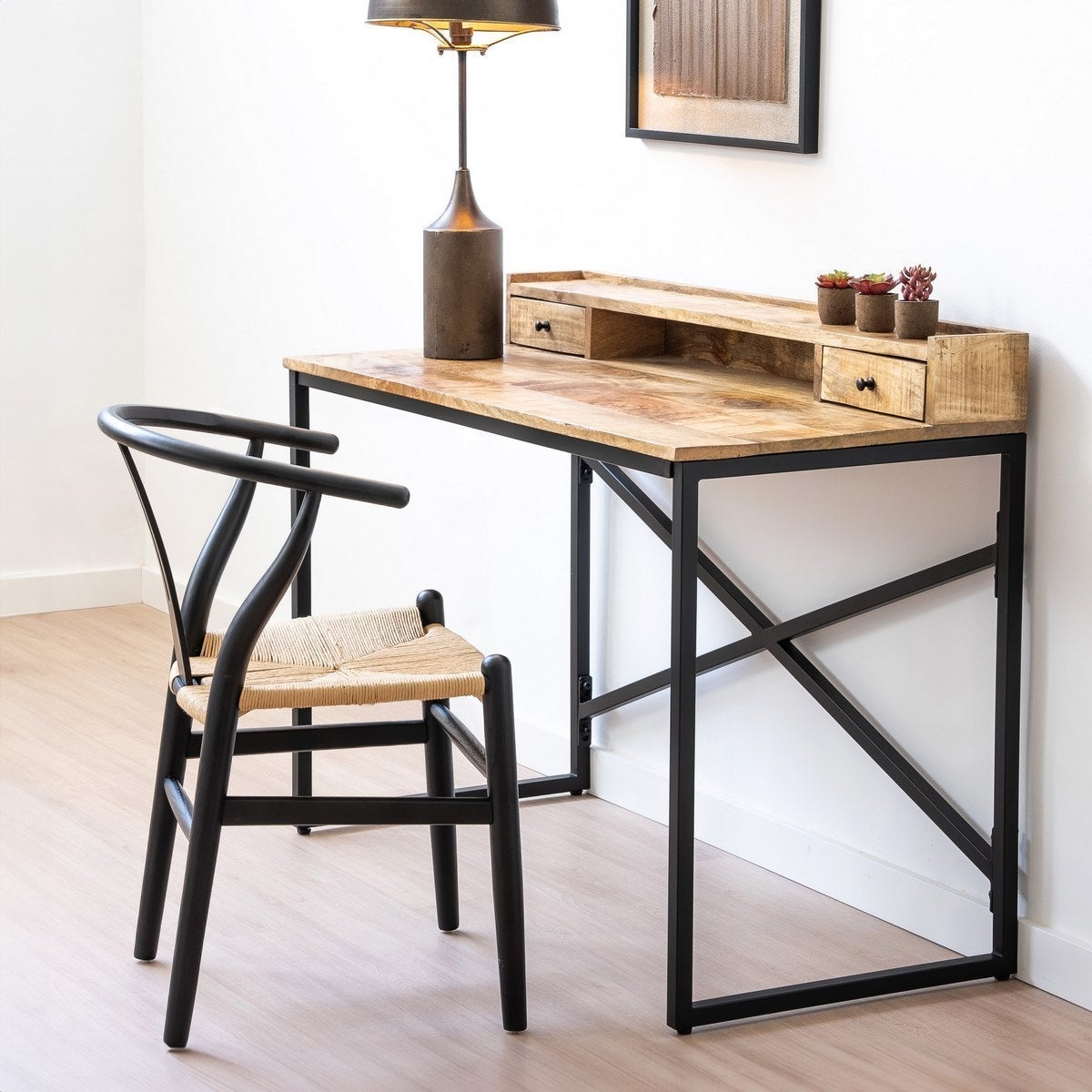 Silla de comedor Ming negro