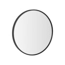 Espejo de pared redondo negro de 50 cm