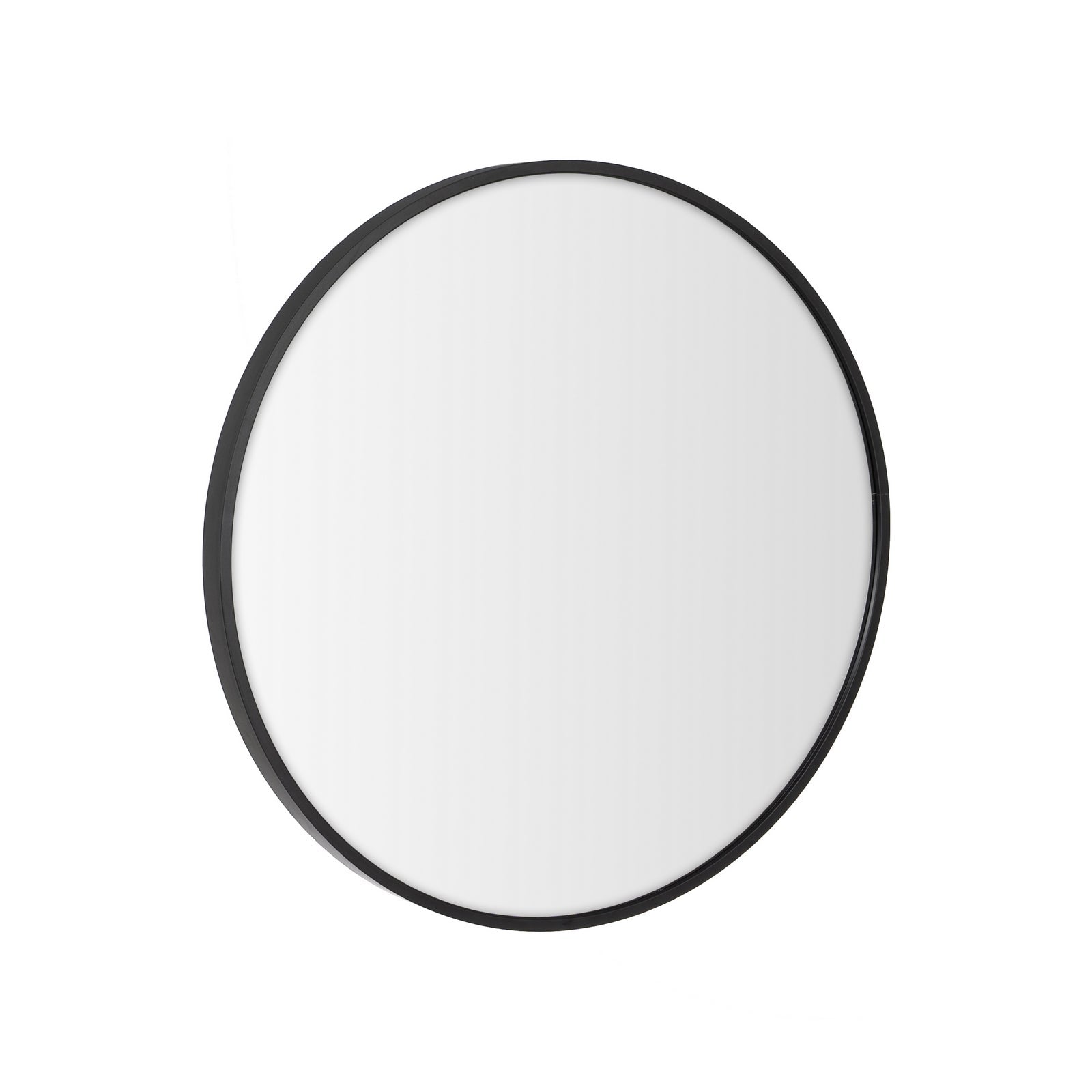 Espejo de pared redondo negro de 50 cm