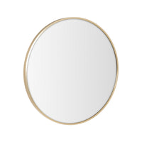 Espejo de pared redondo dorado de 60 cm
