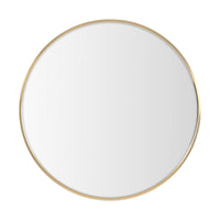 Espejo de pared redondo dorado de 60 cm