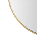 Espejo de pared redondo dorado de 60 cm