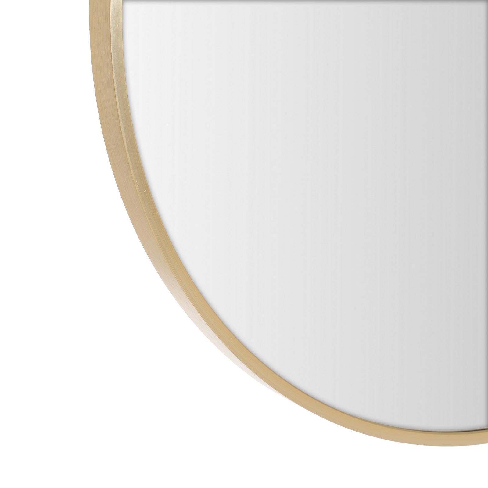 Espejo de pared redondo dorado de 60 cm