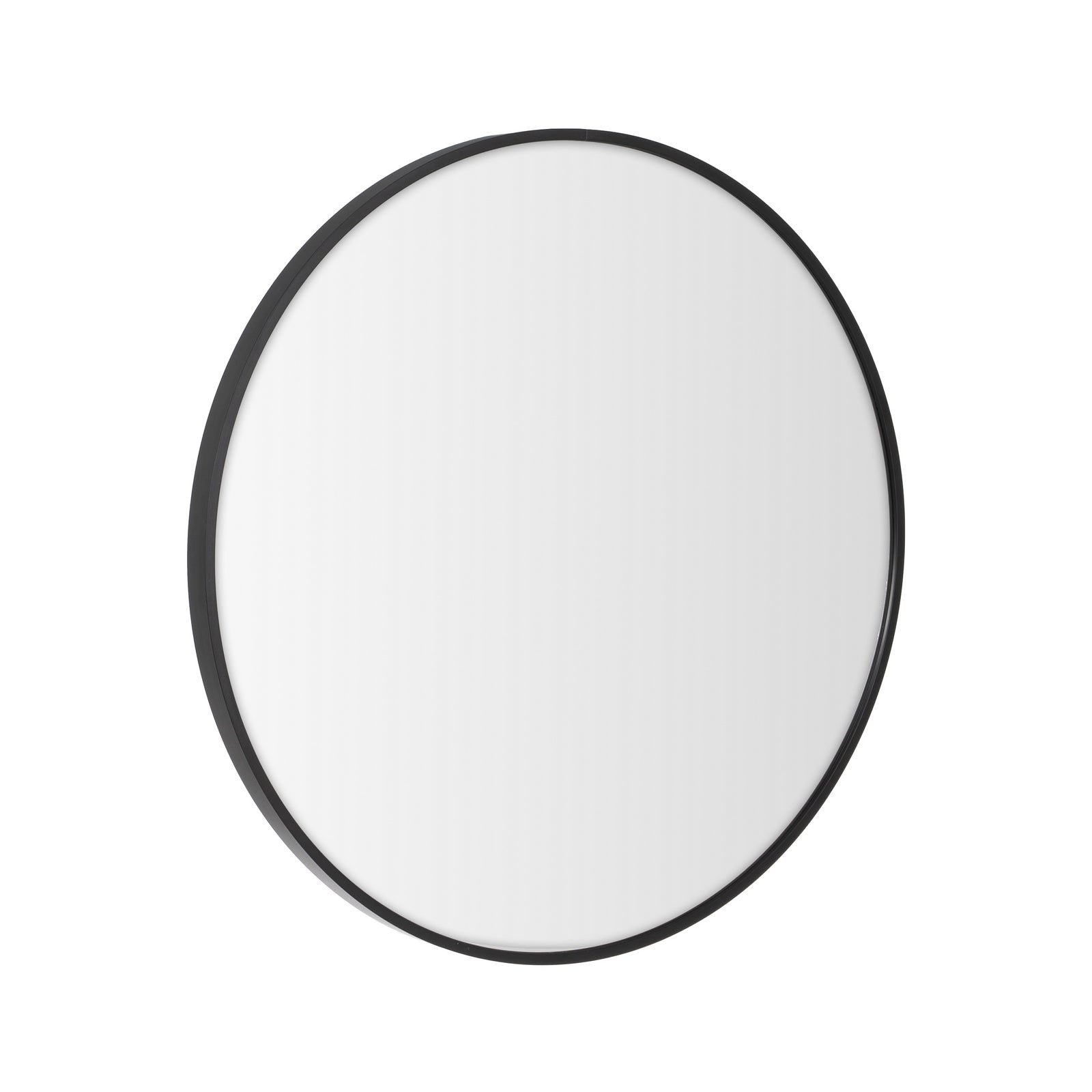 Espejo de pared redondo negro de 60 cm