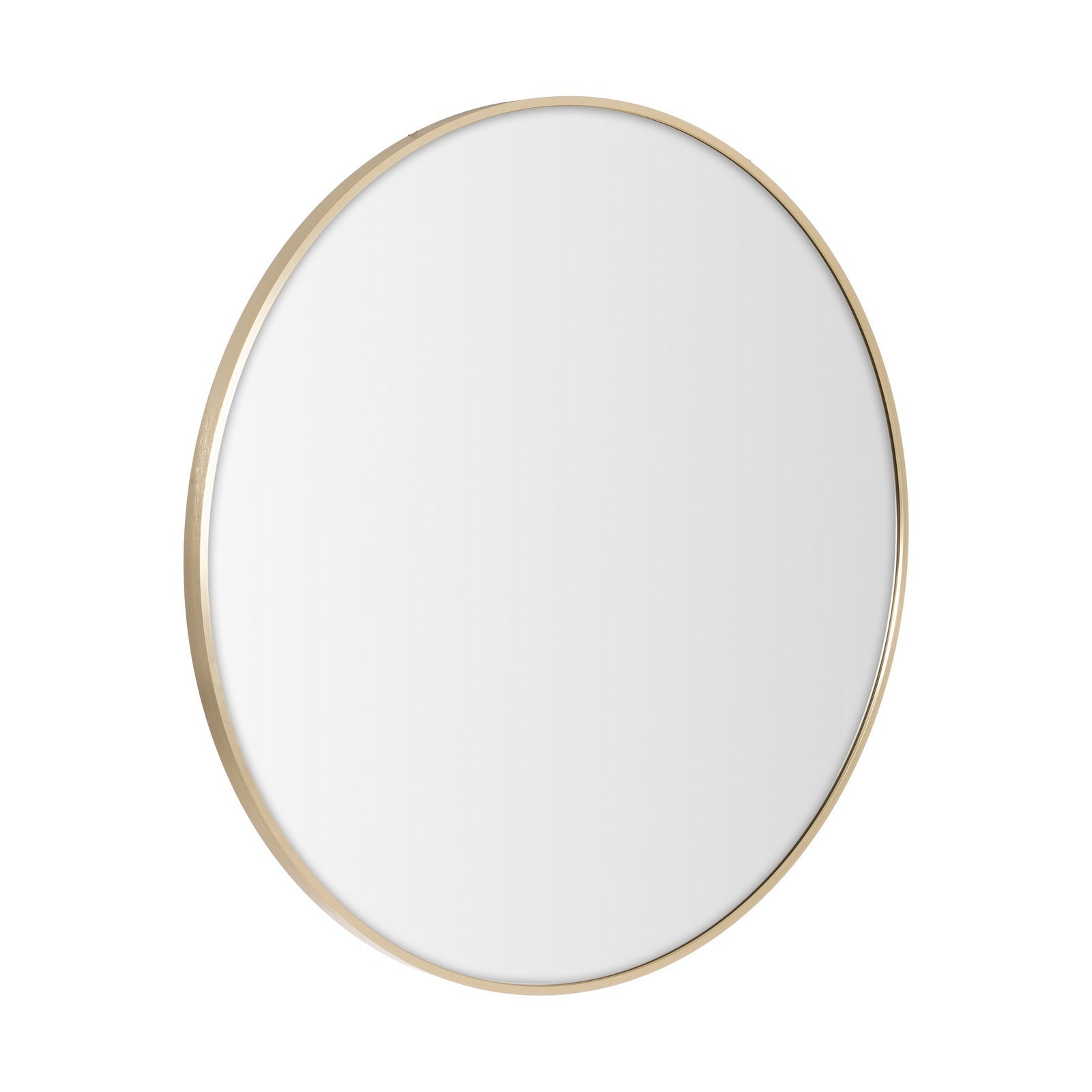 Espejo de pared redondo dorado de 80 cm