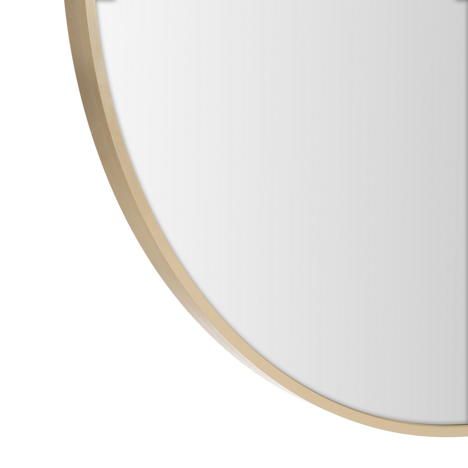 Espejo de pared redondo dorado de 80 cm