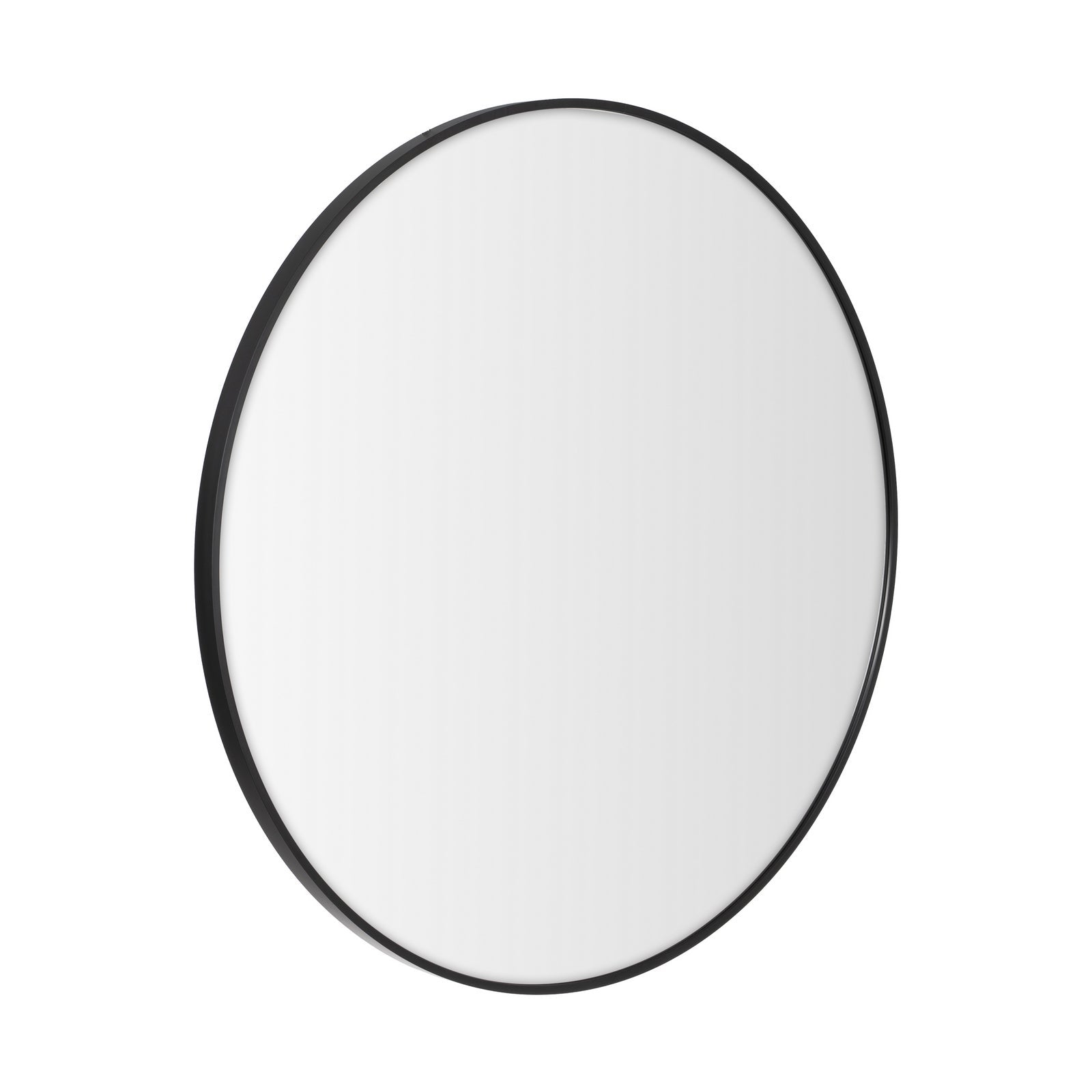 Espejo de pared redondo negro de 80 cm