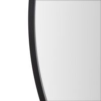 Espejo de pared redondo negro de 80 cm