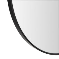 Espejo de pared redondo negro de 80 cm