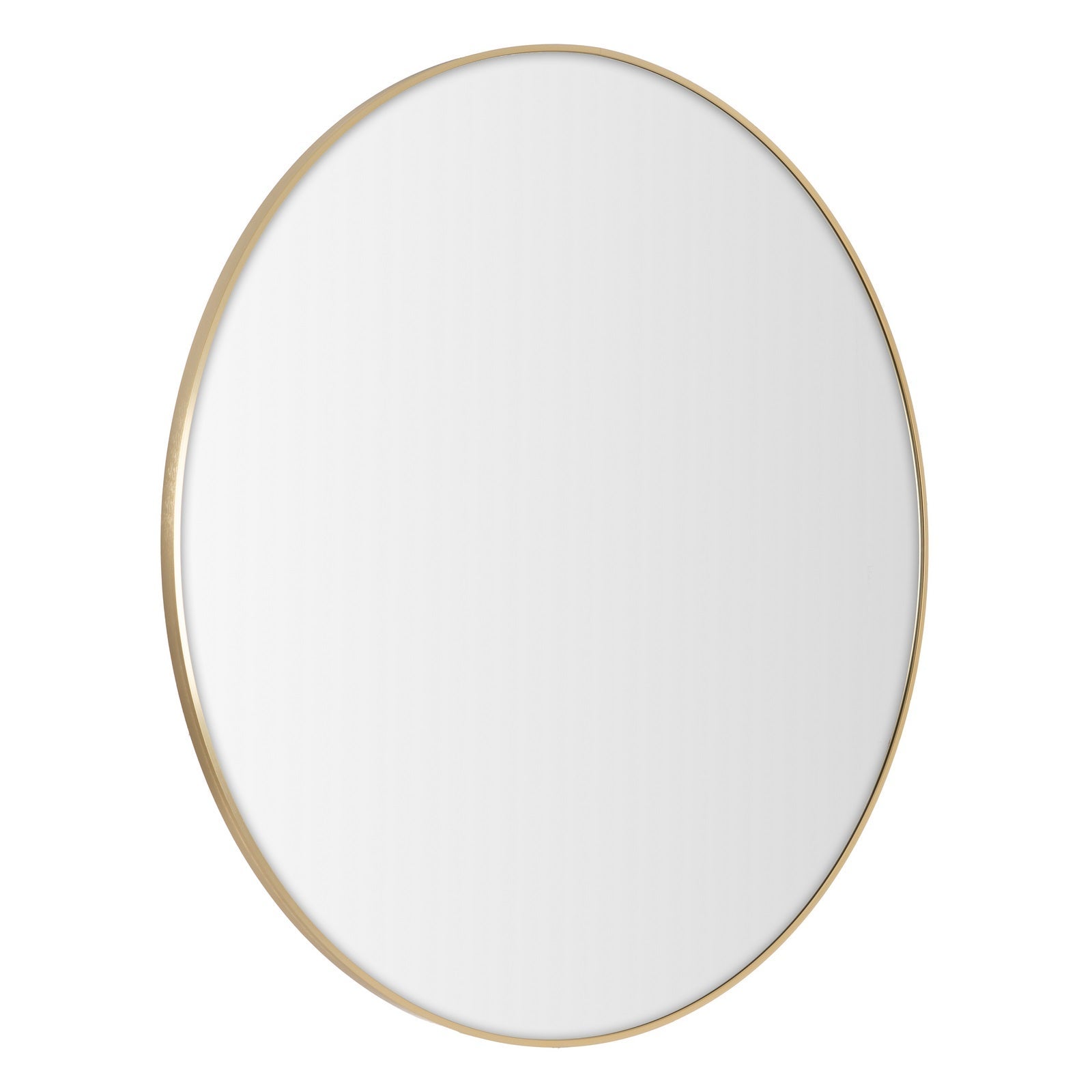 Espejo de pared redondo dorado de 120 cm