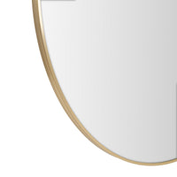 Espejo de pared redondo dorado de 120 cm