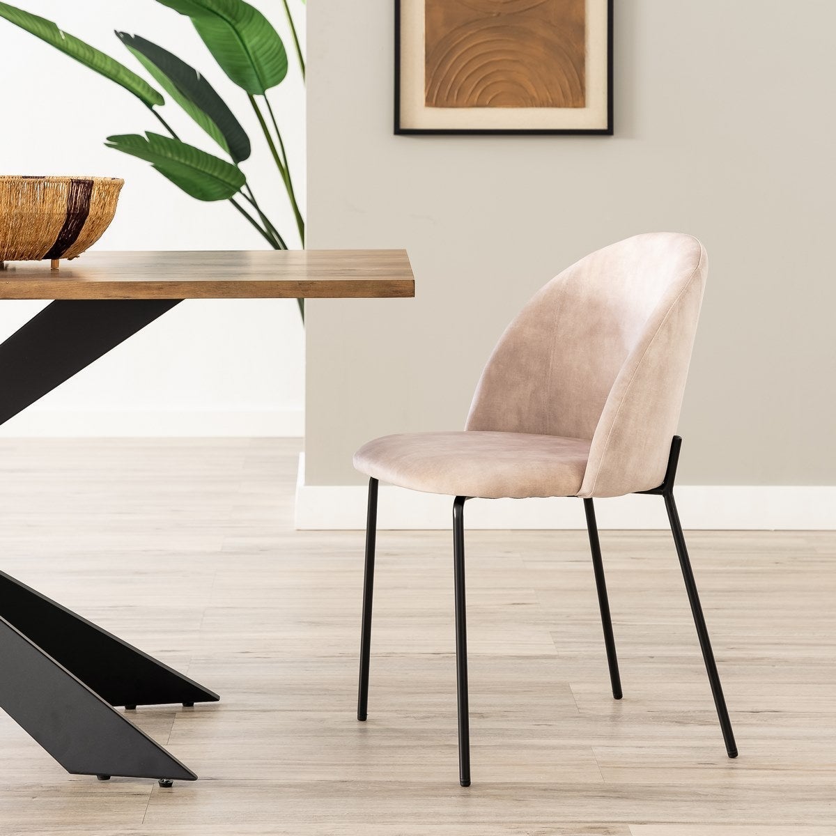 Silla Gina Ovalo beige