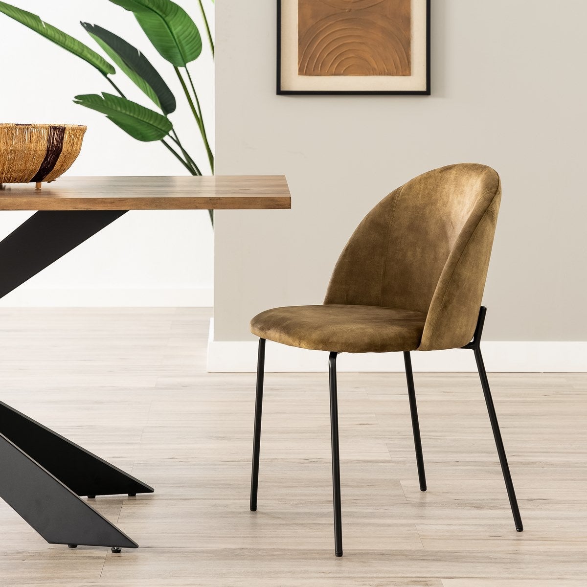 Silla Gina Ovalo verde