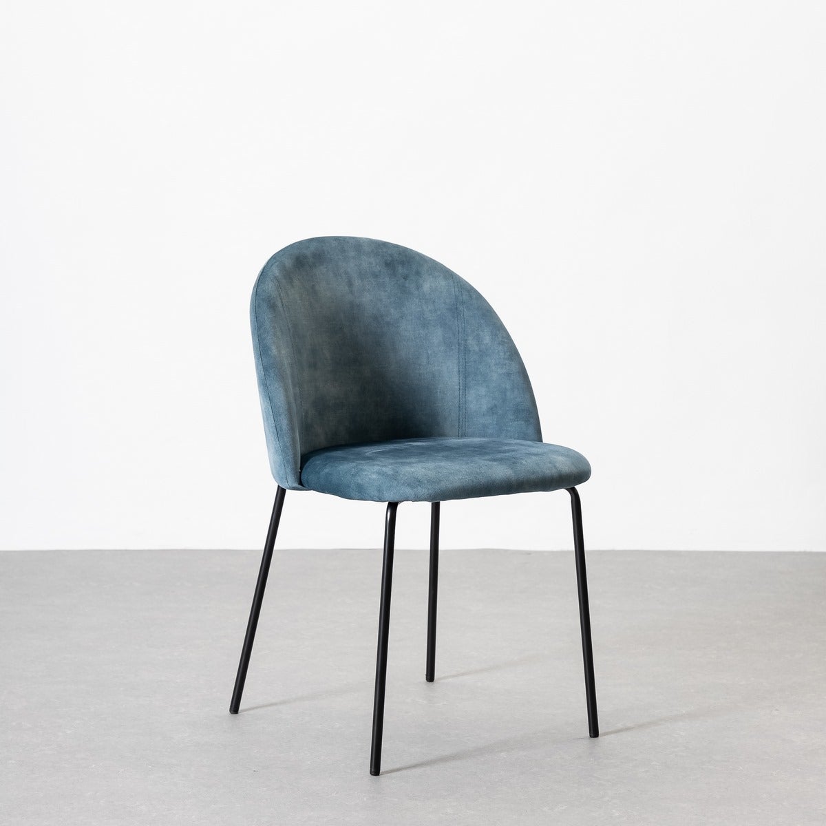 Silla Gina Ovalo azul