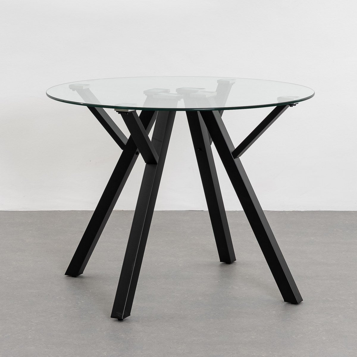 Mesa de comedor Elsa negra de 100cm