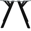 Mesa de comedor Elsa negra de 100cm