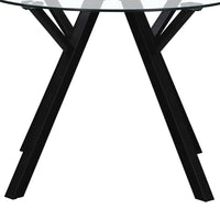 Mesa de comedor Elsa negra de 100cm