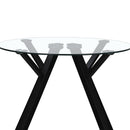 Mesa de comedor Elsa negra de 100cm