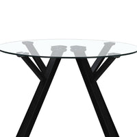 Mesa de comedor Elsa negra de 100cm