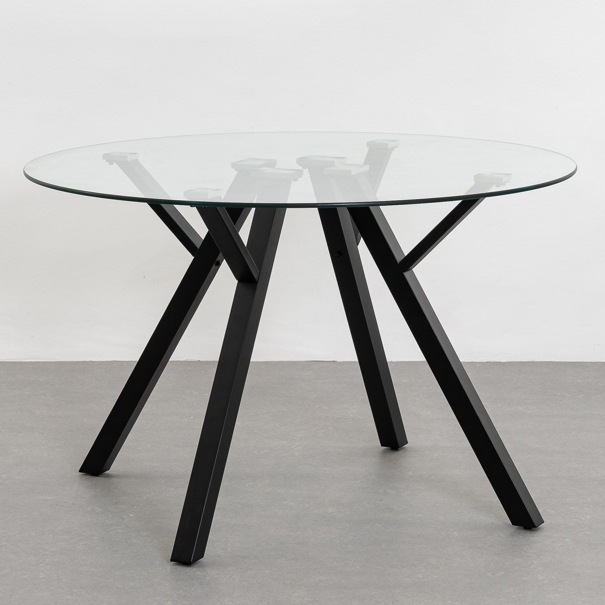 Mesa de comedor Elsa negra de 120cm