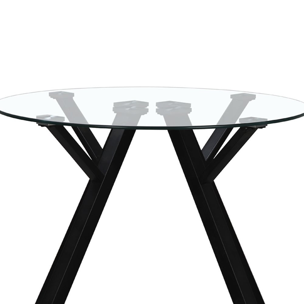 Mesa de comedor Elsa negra de 120cm