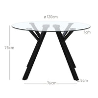 Mesa de comedor Elsa negra de 120cm