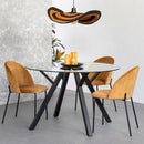 Mesa de comedor Elsa negra de 120cm