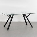 Mesa de comedor Elsa negra de 160cm 