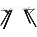 Mesa de comedor Elsa negra de 160cm