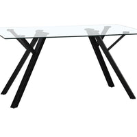 Mesa de comedor Elsa negra de 160cm