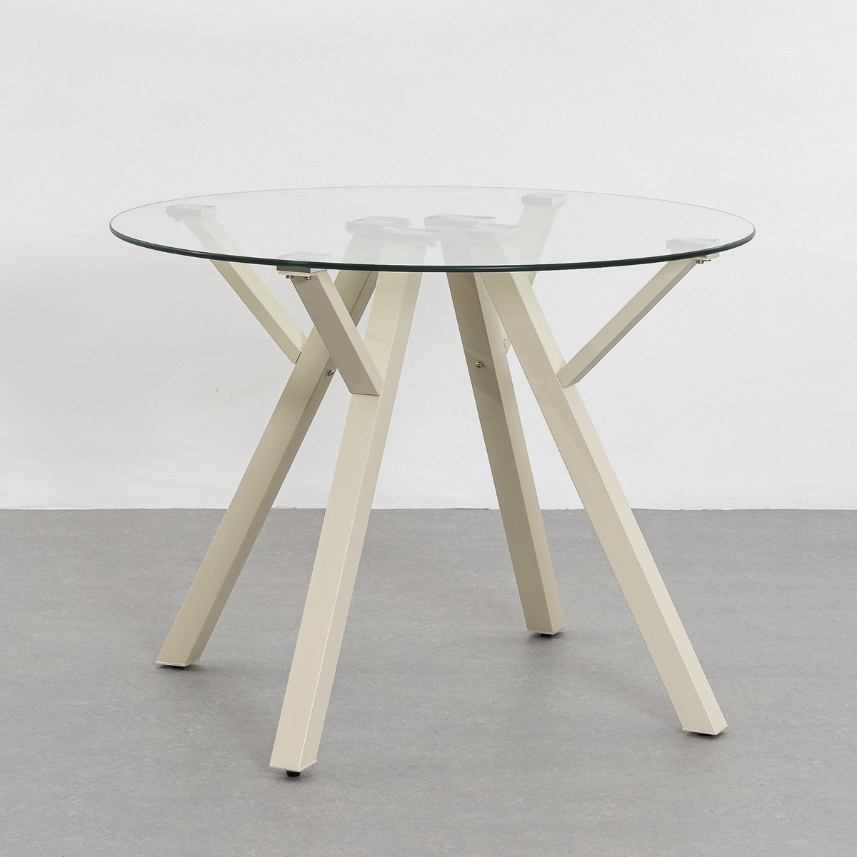 Mesa de comedor Elsa beige de 100cm