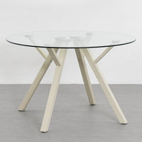 Mesa de comedor Elsa beige de 120cm 