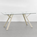 Mesa de comedor Elsa beige de 160cm 