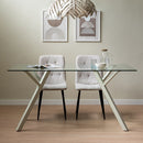 Mesa de comedor Elsa beige de 160cm