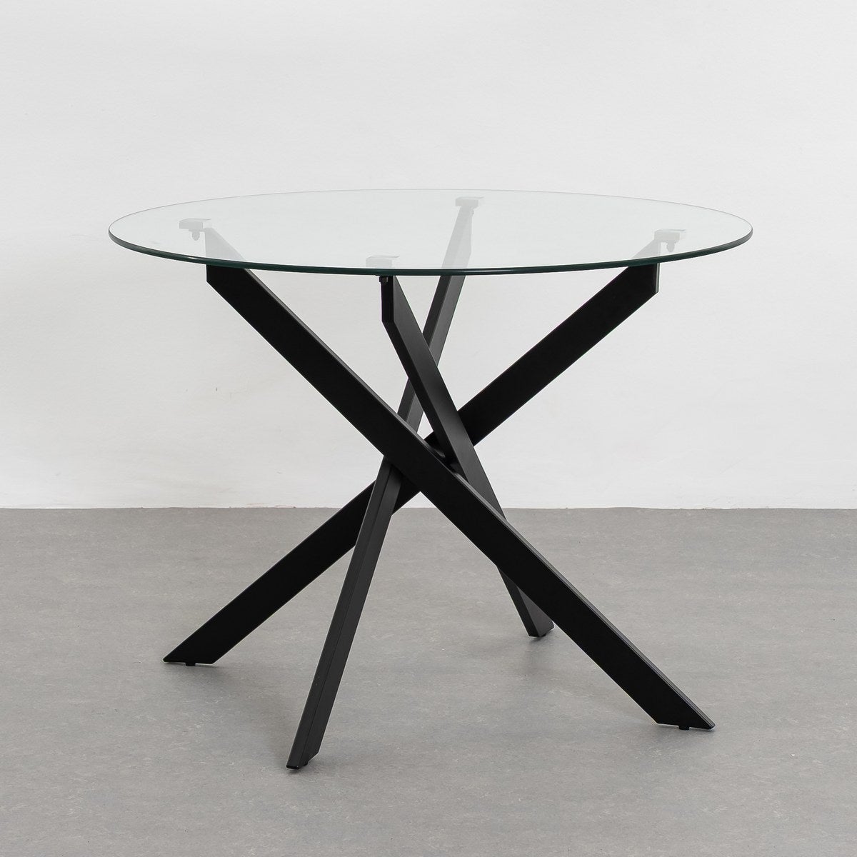 Mesa de comedor Neva negra de 100cm